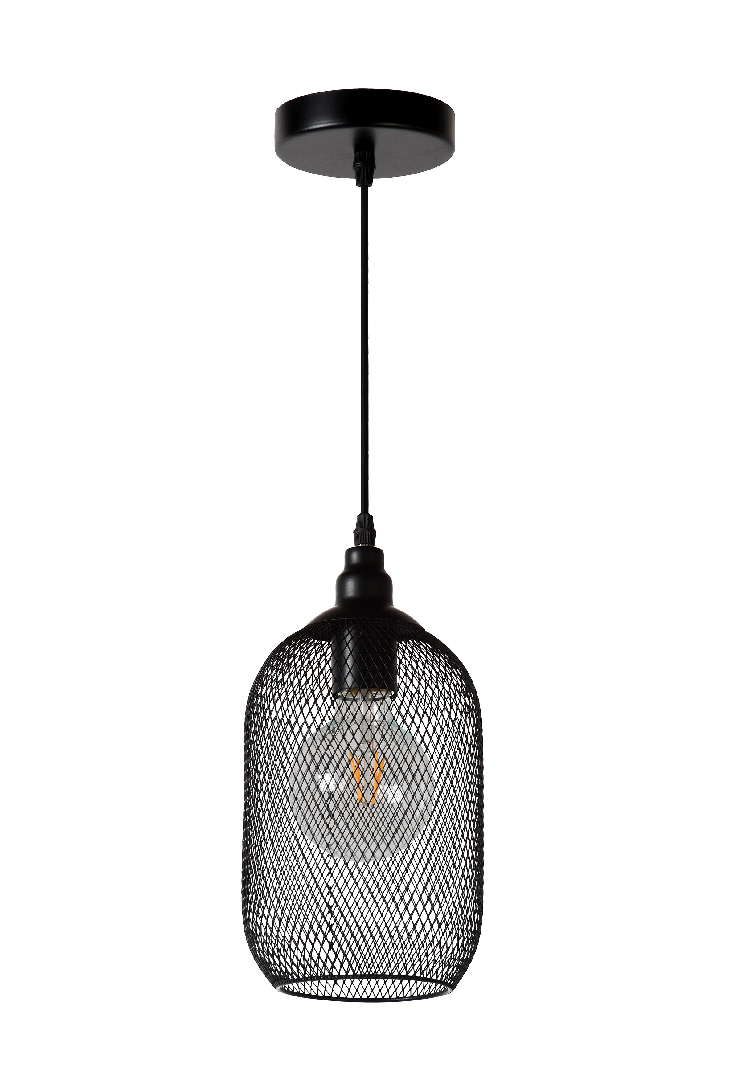 Black mesh on sale pendant light